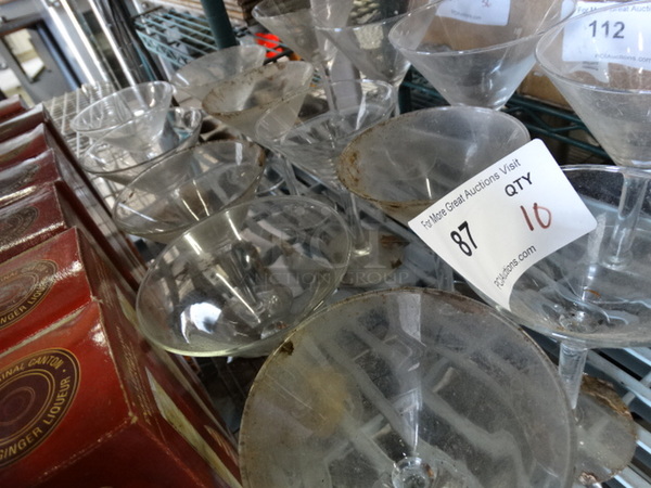 10 Martini Glasses. 4x4x6. 10 Times Your Bid! - Image 3 of 3