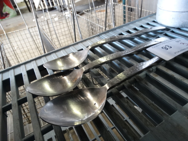 3 Metal Serving Spoons. 13