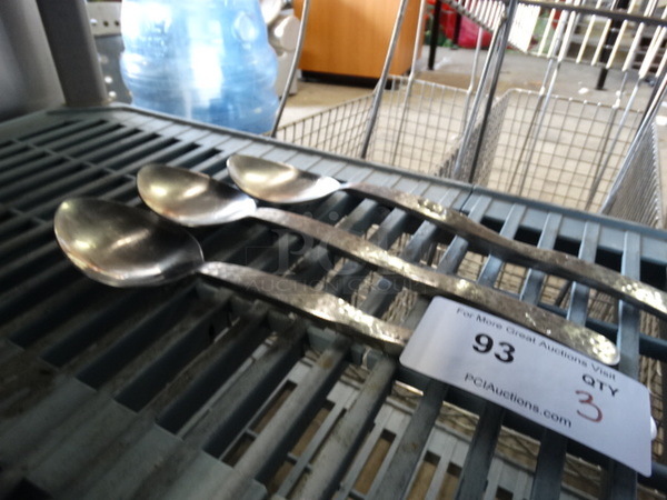 3 Metal Serving Spoons. 13". 3 Times Your Bid! - Image 2 of 3