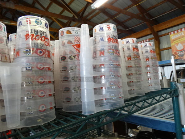 ALL ONE MONEY! Lot of 188 White Poly Tumblers! 6x4x4.5 - Image 3 of 3