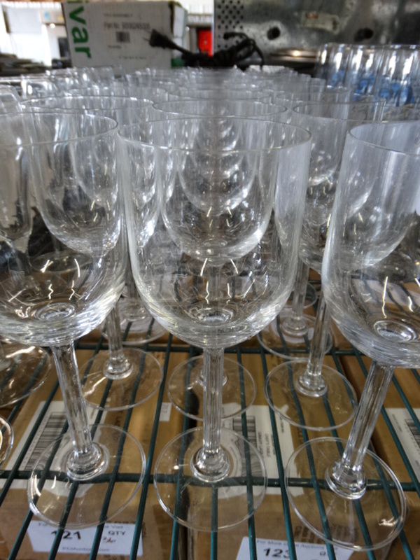 24 Wine Glasses. 3x3x7.5. 24 Times Your Bid!