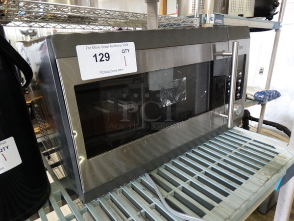 Haier Chrome Finish Countertop Microwave. 20x14x12 - Image 2 of 5