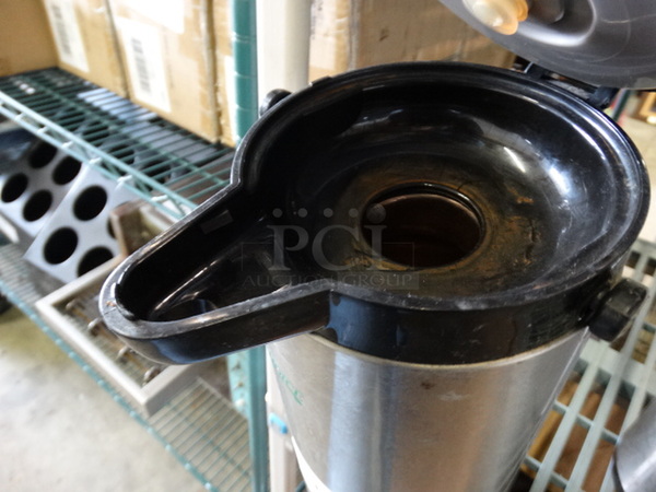 Black and Chrome Finish Air Pot. 6x8x17 - Image 3 of 3