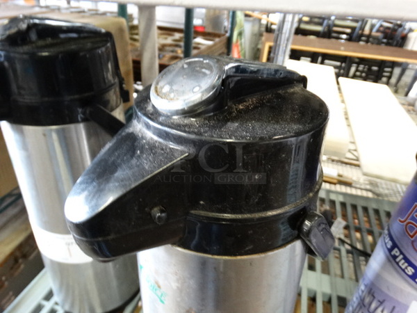 Black and Chrome Finish Air Pot. 6x8x17 - Image 2 of 3
