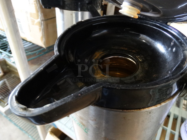 Black and Chrome Finish Air Pot. 6x8x17 - Image 3 of 3