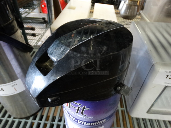 Black Finish Air Pot. 6x8x15 - Image 2 of 3