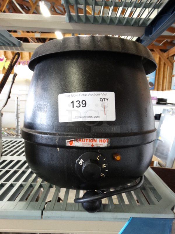Glenray Model 1010795 Metal Commercial Countertop Soup Kettle Food Warmer. 120 Volts, 1 Phase. 13x13x13. Tested and Working! - Image 1 of 5