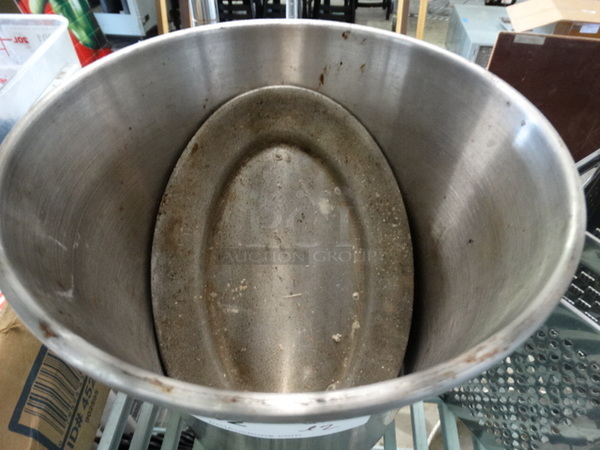 ALL ONE MONEY! Lot of 3 Metal Items; Bin, Grater and Dish! Includes 10.5x10.5x10 - Image 2 of 4