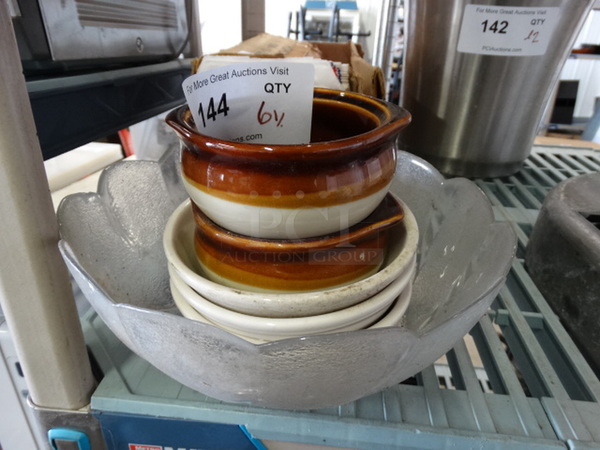 6 Various Bowls. Includes 9x9x4. 6 Times Your Bid! - Image 1 of 3