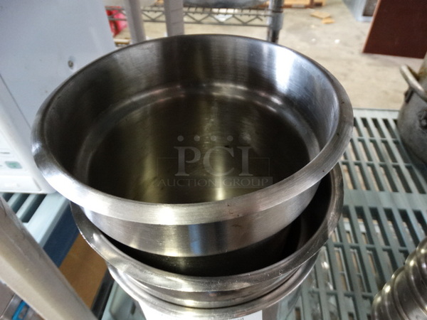 3 Stainless Steel Cylindrical Bins. 7x7x8. 3 Times Your Bid! - Image 3 of 3