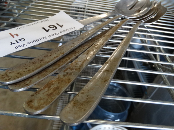 4 Metal Serving Forks. 12". 4 Times Your Bid! - Image 3 of 4