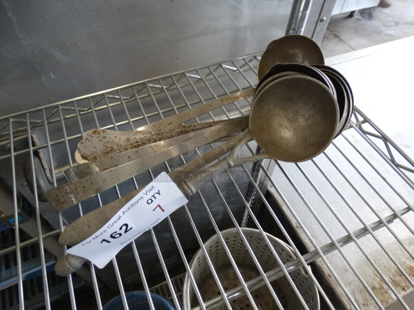 7 Various Metal Ladles. Includes 12". 7 Times Your Bid! - Image 1 of 3