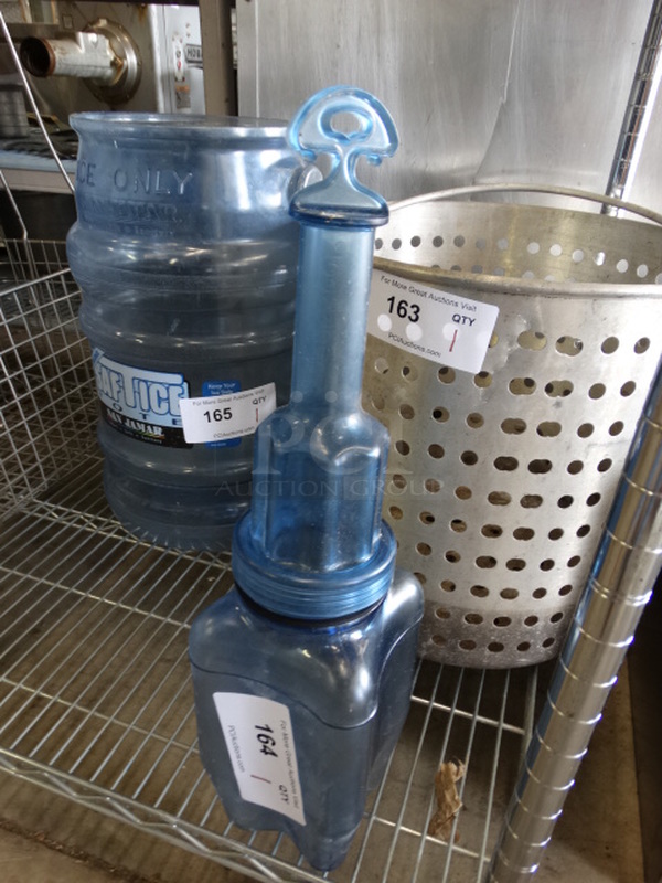 Blue Poly Rapid Cool Bottle. 5x5x19 - Image 2 of 4