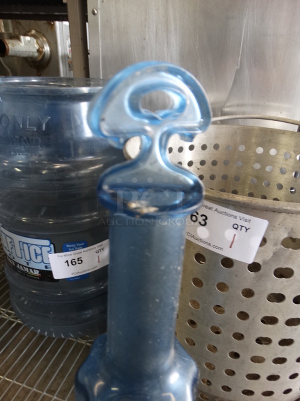 Blue Poly Rapid Cool Bottle. 5x5x19 - Image 3 of 4