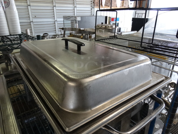 Metal Chafing Dish w/ Drop In and Lid. 14x24x14 - Image 3 of 3