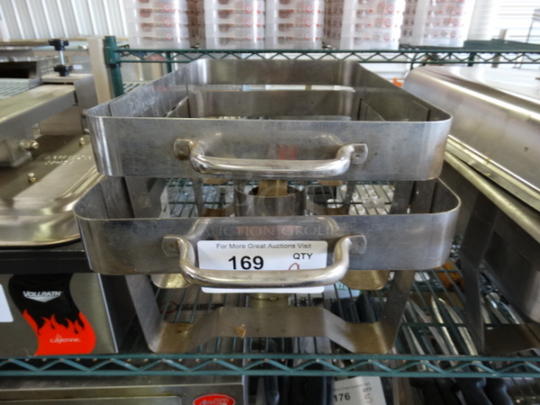 2 Metal Chafing Dish Frames. 14x21x9. 2 Times Your Bid!