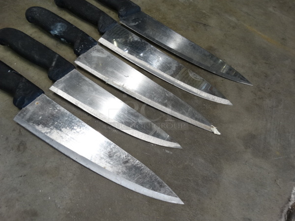 5 SHARPENED Metal Chef Knives. Includes 14". 5 Times Your Bid! - Image 2 of 5