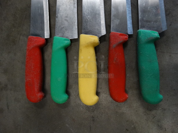 5 SHARPENED Metal Chef Knives. Includes 14". 5 Times Your Bid! - Image 5 of 6