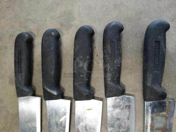 5 SHARPENED Metal Chef Knives. Includes 14". 5 Times Your Bid! - Image 4 of 5