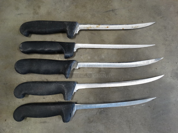 5 SHARPENED Metal Boning Knives. Includes 15". 5 Times Your Bid! - Image 1 of 5