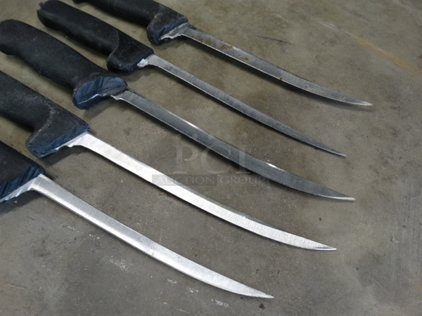5 SHARPENED Metal Boning Knives. Includes 15". 5 Times Your Bid! - Image 2 of 5