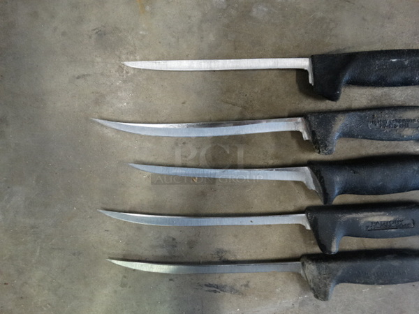 5 SHARPENED Metal Boning Knives. Includes 14". 5 Times Your Bid! - Image 3 of 6