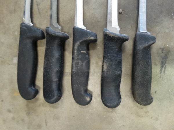 5 SHARPENED Metal Boning Knives. Includes 14". 5 Times Your Bid! - Image 4 of 5