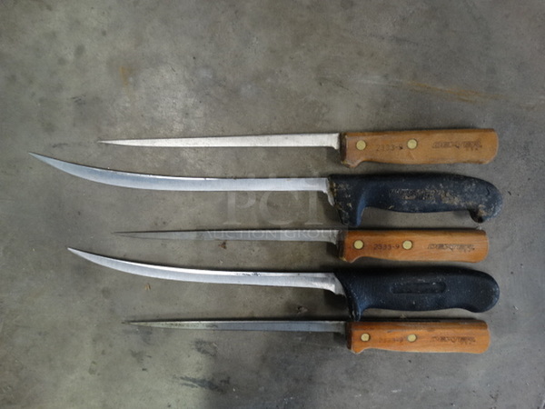 5 SHARPENED Metal Boning Knives. Includes 15". 5 Times Your Bid! - Image 2 of 6