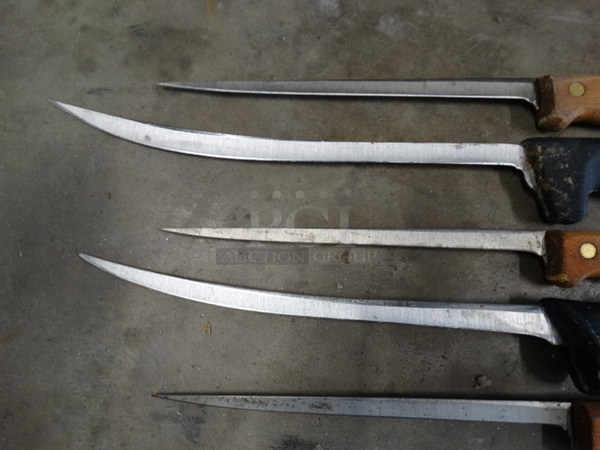 5 SHARPENED Metal Boning Knives. Includes 15". 5 Times Your Bid! - Image 3 of 6
