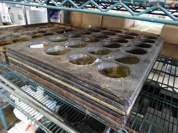 8 Metal 24 Cup Muffin Baking Pans. 18x26x2. 8 Times Your Bid! - Image 3 of 4
