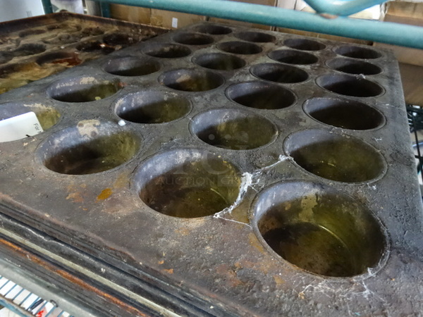 8 Metal 24 Cup Muffin Baking Pans. 18x26x2. 8 Times Your Bid! - Image 4 of 4