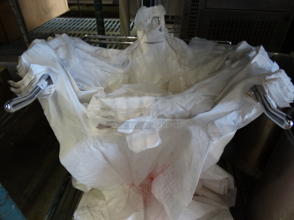 Metal Plastic Bag Holder w/ Bags! 12x12x15 - Image 3 of 3