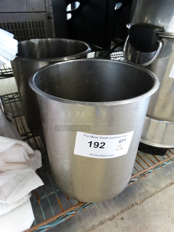 2 Metal Cylindrical Bins. 9x9x10. 2 Times Your Bid! - Image 3 of 3