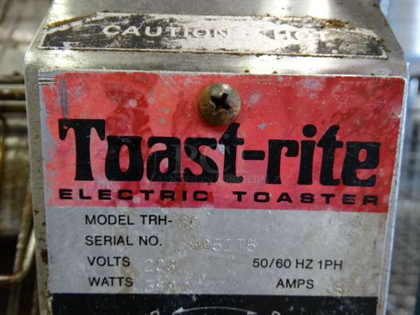 NICE! Toast-rite Model TRH Metal Commercial Countertop Conveyor Oven. 208 Volts, 1 Phase. 18x23x17 - Image 6 of 8