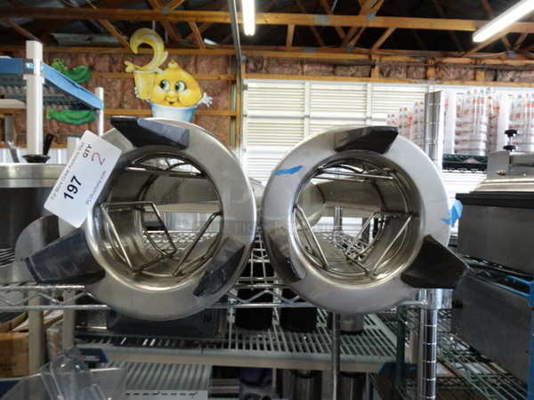 2 Metal Plate Return Chutes. 9x9x32. 2 Times Your Bid! - Image 2 of 4
