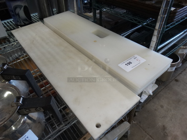 5 White Cutting Boards. 29.5x7.5x0.5, 33x8x0.5. 5 Times Your Bid! - Image 2 of 4
