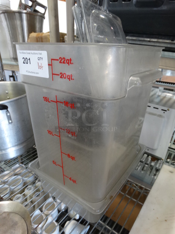 ALL ONE MONEY! Lot of Various Poly Bins/ Lids! - Image 2 of 4
