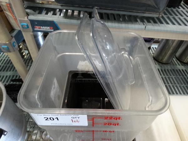 ALL ONE MONEY! Lot of Various Poly Bins/ Lids! - Image 3 of 4
