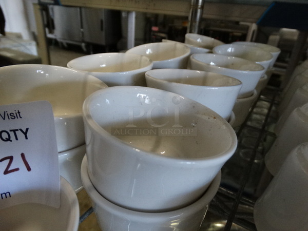 21 White Ceramic Bowls. 3x3x2. 21 Times Your Bid! - Image 2 of 3