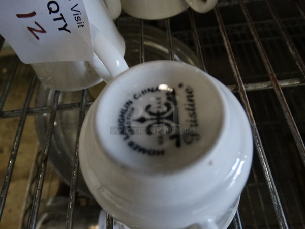 12 White Ceramic Mugs. 3.5x2.75x2.5. 12 Times Your Bid! - Image 3 of 3