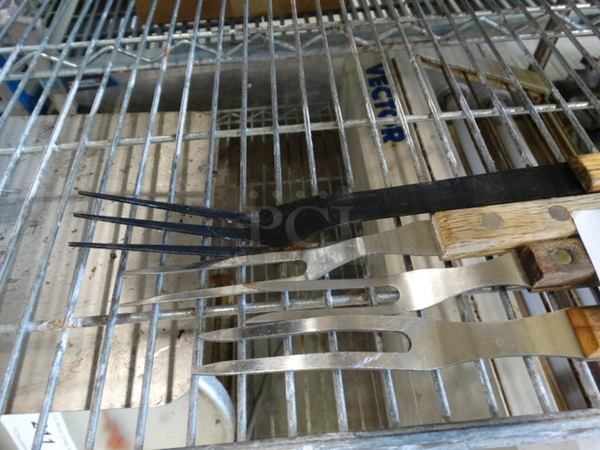 4 Metal Steak Forks. Includes 18". 4 Times Your Bid! - Image 2 of 2