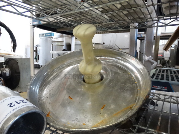 Metal Commercial Meat Grinder Attachment w/ Tray and Pusher. 9x7x12, 12x12x7 - Image 5 of 6