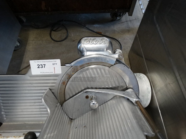 GREAT! Globe Stainless Steel Commercial Countertop Meat Slicer w/ Blade Sharpener. 24x20x20. Tested and Working! - Image 3 of 5