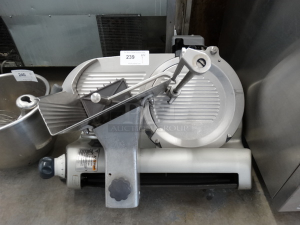 SWEET! Hobart Stainless Steel Commercial Countertop Meat Slicer w/ Blade Sharpener. 24x24x26. Tested and Working!