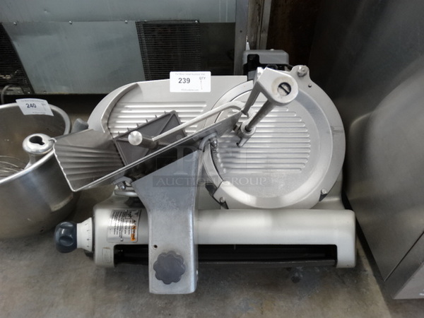 SWEET! Hobart Stainless Steel Commercial Countertop Meat Slicer w/ Blade Sharpener. 24x24x26. Tested and Working! - Image 1 of 6