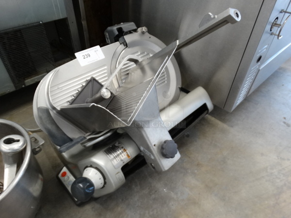 SWEET! Hobart Stainless Steel Commercial Countertop Meat Slicer w/ Blade Sharpener. 24x24x26. Tested and Working! - Image 2 of 6