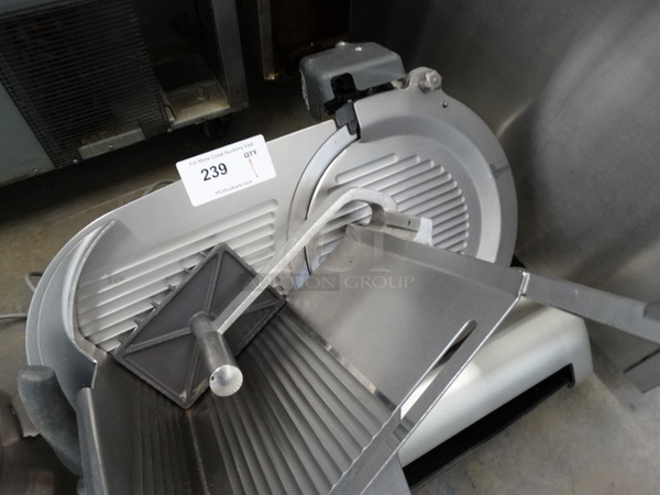 SWEET! Hobart Stainless Steel Commercial Countertop Meat Slicer w/ Blade Sharpener. 24x24x26. Tested and Working! - Image 3 of 6