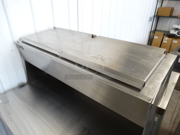 SWEET! LATE MODEL! Delfield Stainless Steel Commercial Prep Station w/ Lower Door and 2 Lids on Commercial Casters. 47x32x56. Cannot Test Due To Cut Power Cord - Image 4 of 8