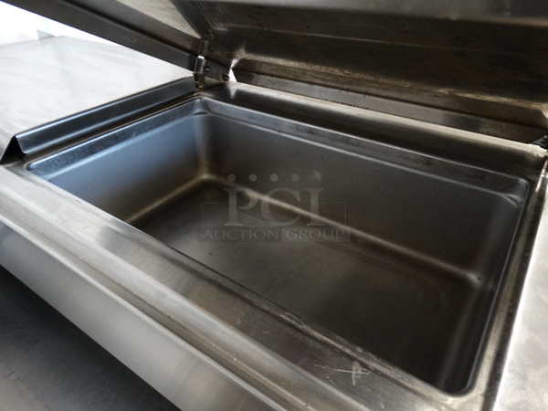 SWEET! LATE MODEL! Delfield Stainless Steel Commercial Prep Station w/ Lower Door and 2 Lids on Commercial Casters. 47x32x56. Cannot Test Due To Cut Power Cord - Image 5 of 8