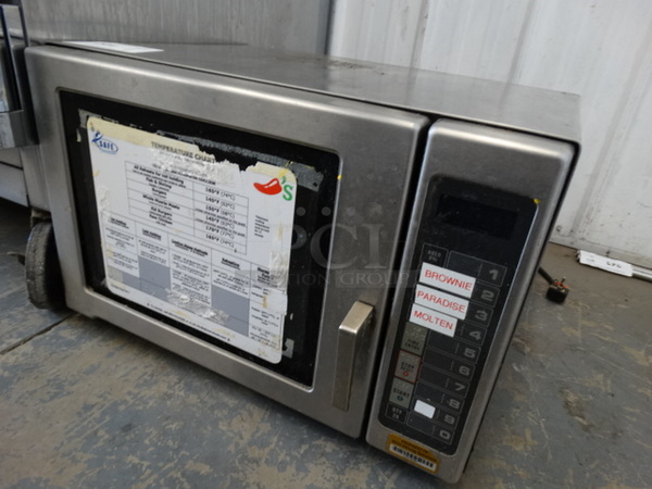 2008 Amana Model RFS12MPSA Stainless Steel Commercial Countertop Microwave Oven. 120 Volts, 1 Phase. 21x18x13 - Image 2 of 6
